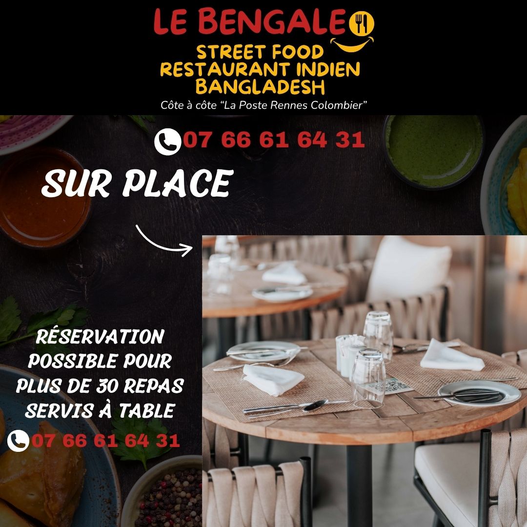 Le Bengale - Restaurant Indien & Street Food à Rennes Gare Colombier